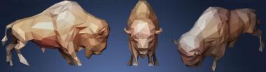 3D model Geodesic Bison (STL)